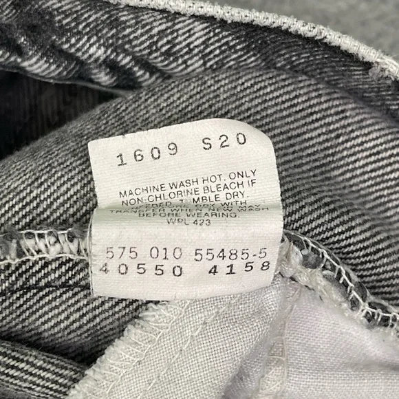 Vintage 80s‎ Levi’s 550 stone washed black tab jeans - Picture 4 of 6